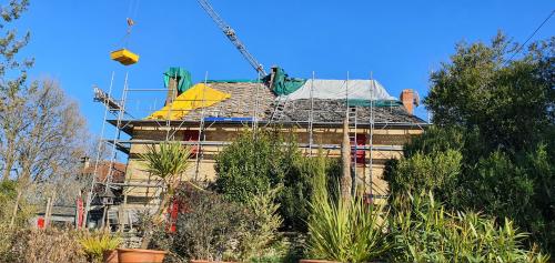 Début des travaux de toiture